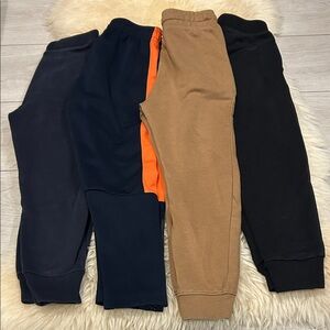 The Children's Place Navy, Orange, Tan, and Black Joggers
